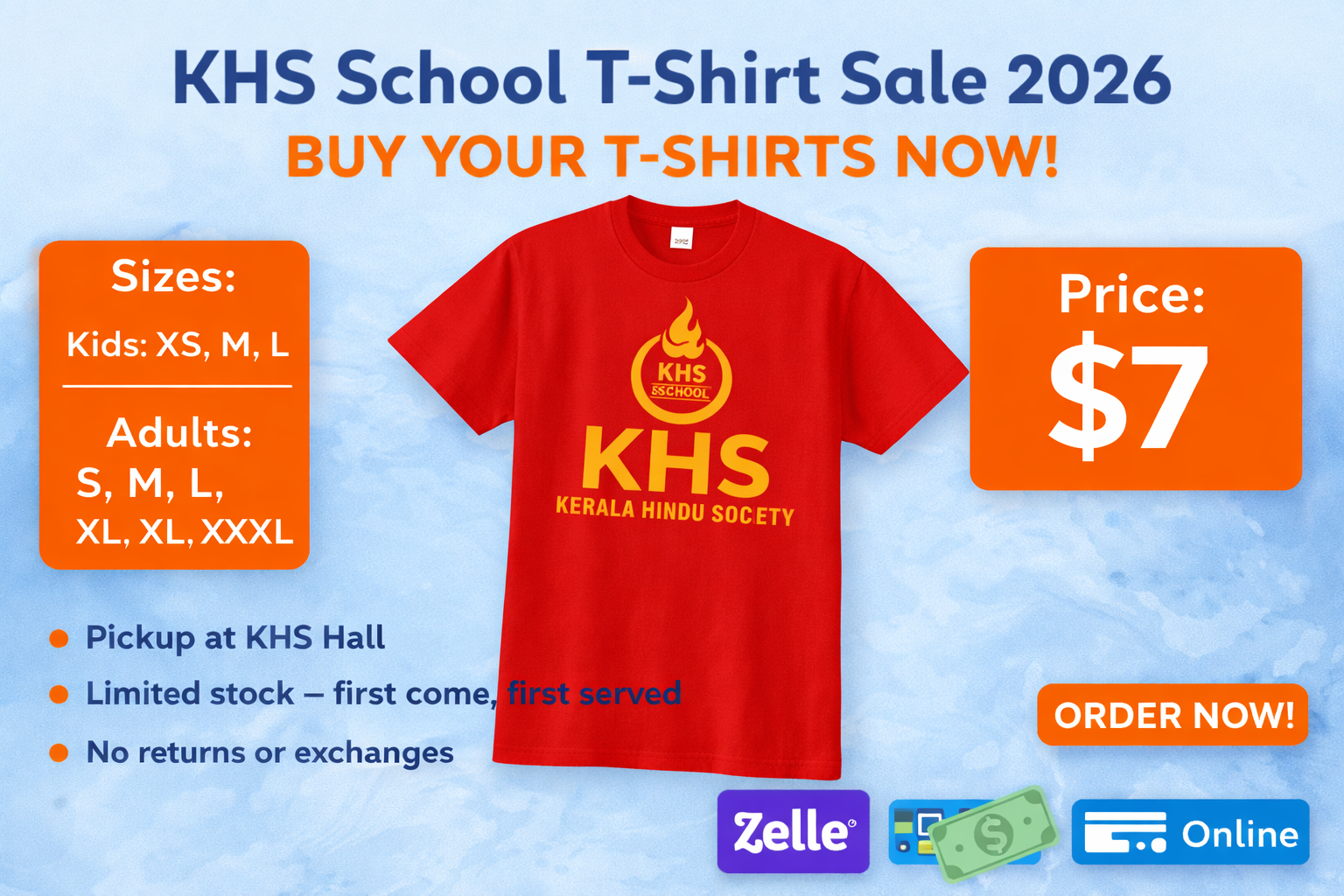 KHS School T-Shirt Sale 2026
